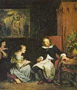 Eugene Delacroix Milton diktiert seinen Tochtern das Spain oil painting artist